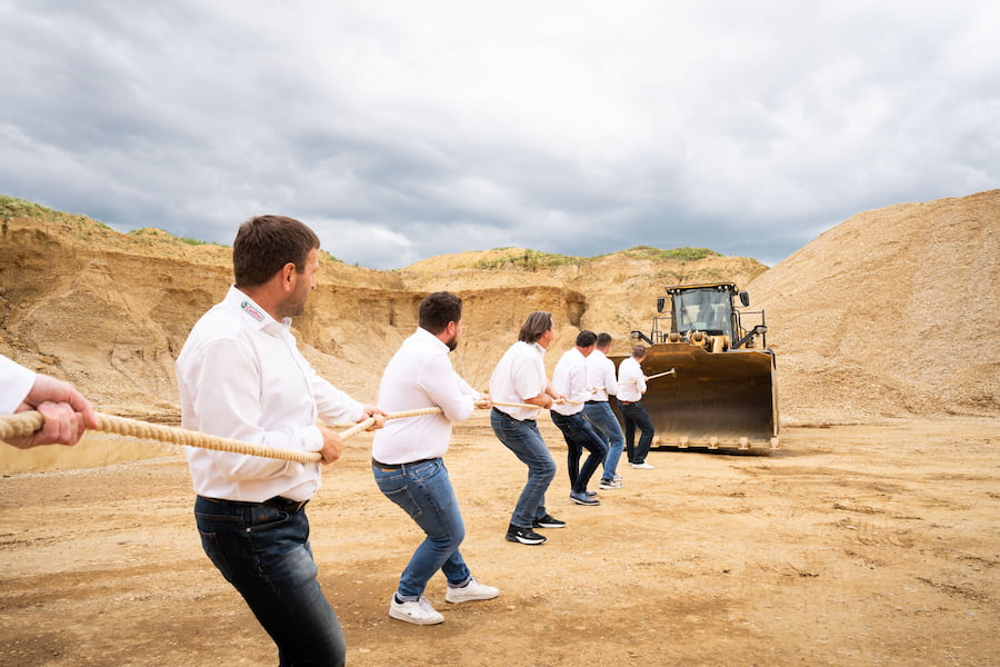 Nutzfahrzeug bei der Arbeit