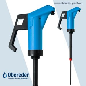 Hebel-Handpumpe blau - für Schmierstoffe